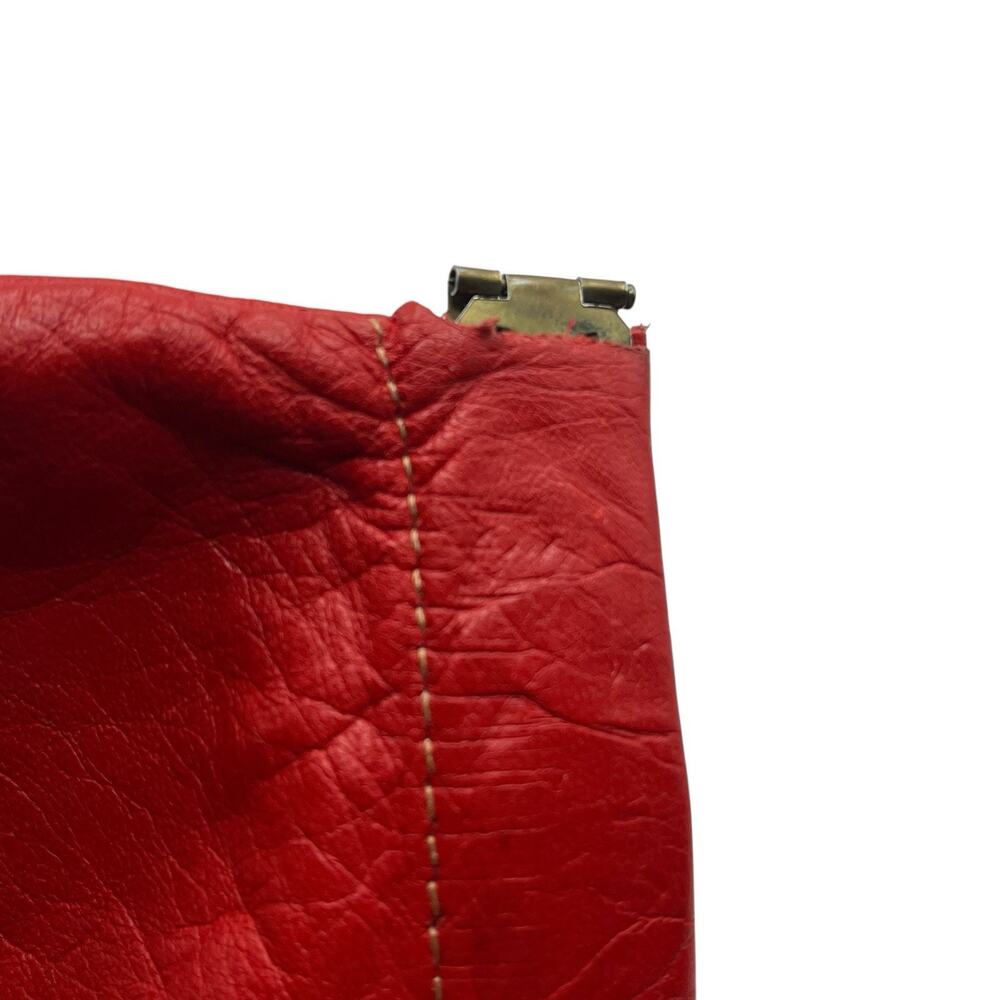 Coin Purse Vintage Red Leather Retro Chic Pop Open Closure Small Classic Money - Picture 5 of 8